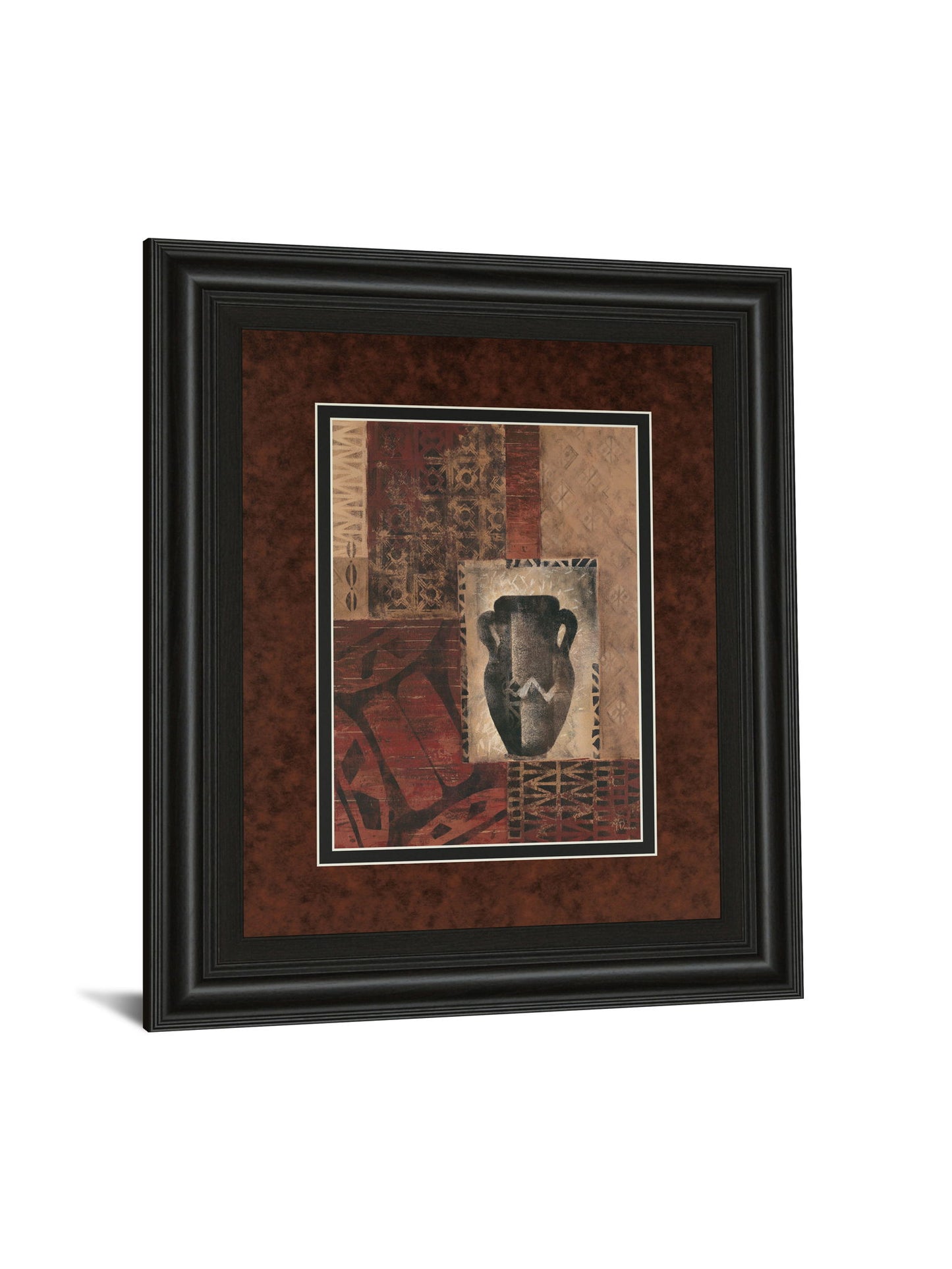 Artifact Revival Il By Maria Donovan - Framed Print Wall Art - Dark Red