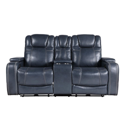 Keziah - Power Sofa & Loveseat - Blue