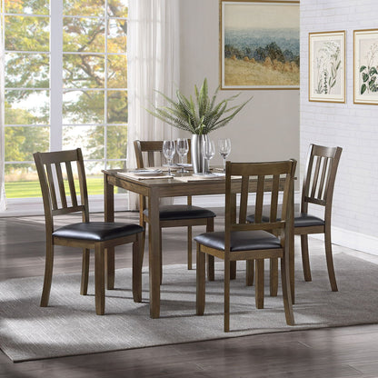 Faust - 5 Piece Pack Dinette Set - Dark Brown