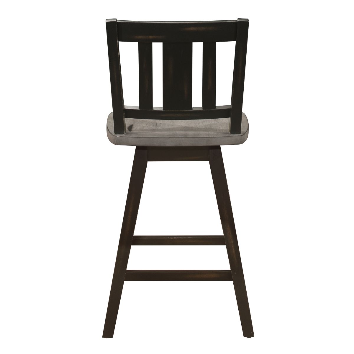Amsonia - Swivel Counter Height Chair (Set of 2) - Black / Gray