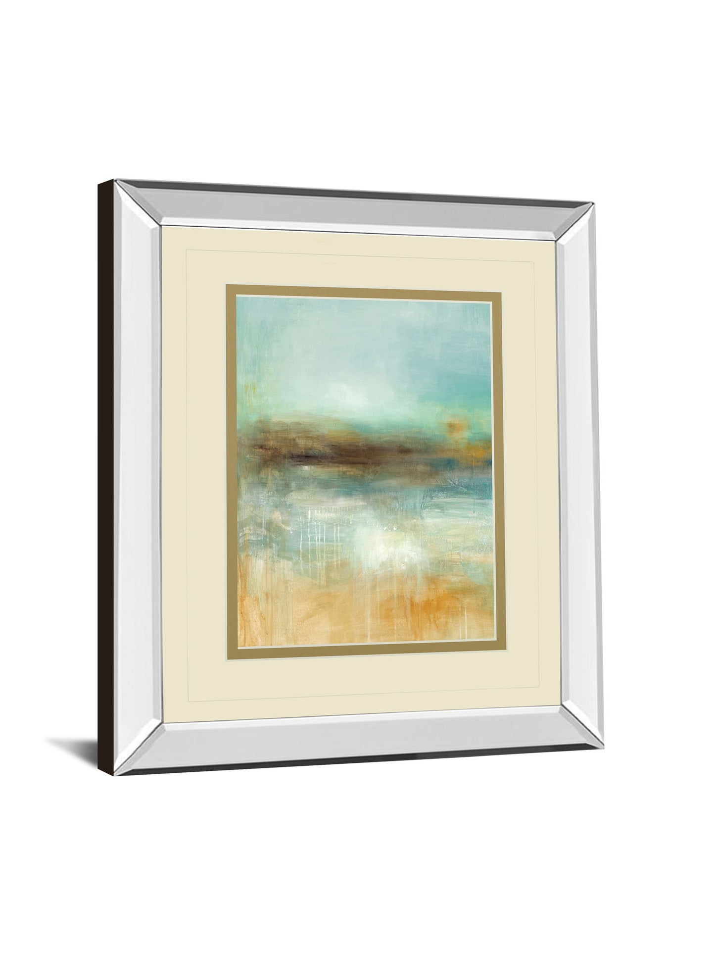 Let The Summer Sun Shine By Pasion - Mirror Framed Print Wall Art - Beige
