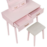 Camilla - Vanity Dresser With Mirror And Stool