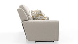 Micah - Power Headrest Power Deep Seat Reclining Console Loveseat - Oatmeal
