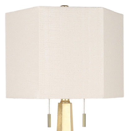 Gilded Spire - 28 X 14 - Resin Table Lamp (Set of 2) - Gold Leaf, Clear Crystal