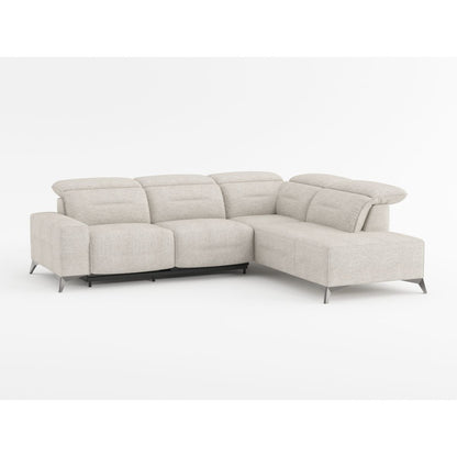 Adahlia - 2 Piece Power Reclining Sectional With Right Chaise - Sand