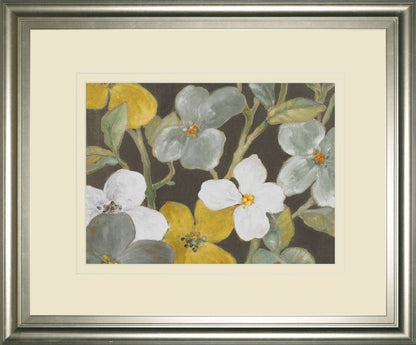 Garden Party In 1 By Lanie Loreth - Framed Print Wall Art - Beige