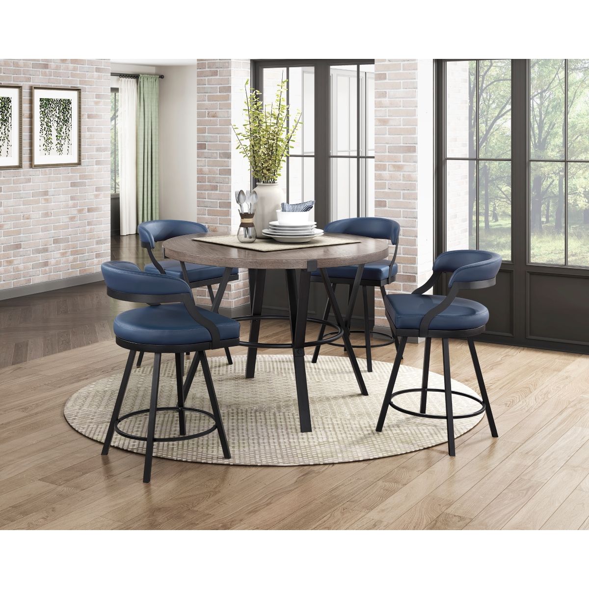 Crowley - Swivel Counter Height Chair (Set of 2)
