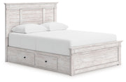 Makidern - Panel Storage Bed With Under Bed Storage Unit