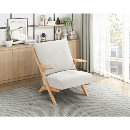 Lennox - Accent Chair - Light Brown Frame