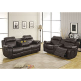 Marille - Double Reclining Sofa With Center Drop-Down Cup Holders