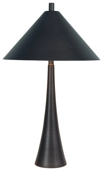 Dusk Spire - 28 X 17 - Metal Table Lamp (Set of 2) - Grey Slate