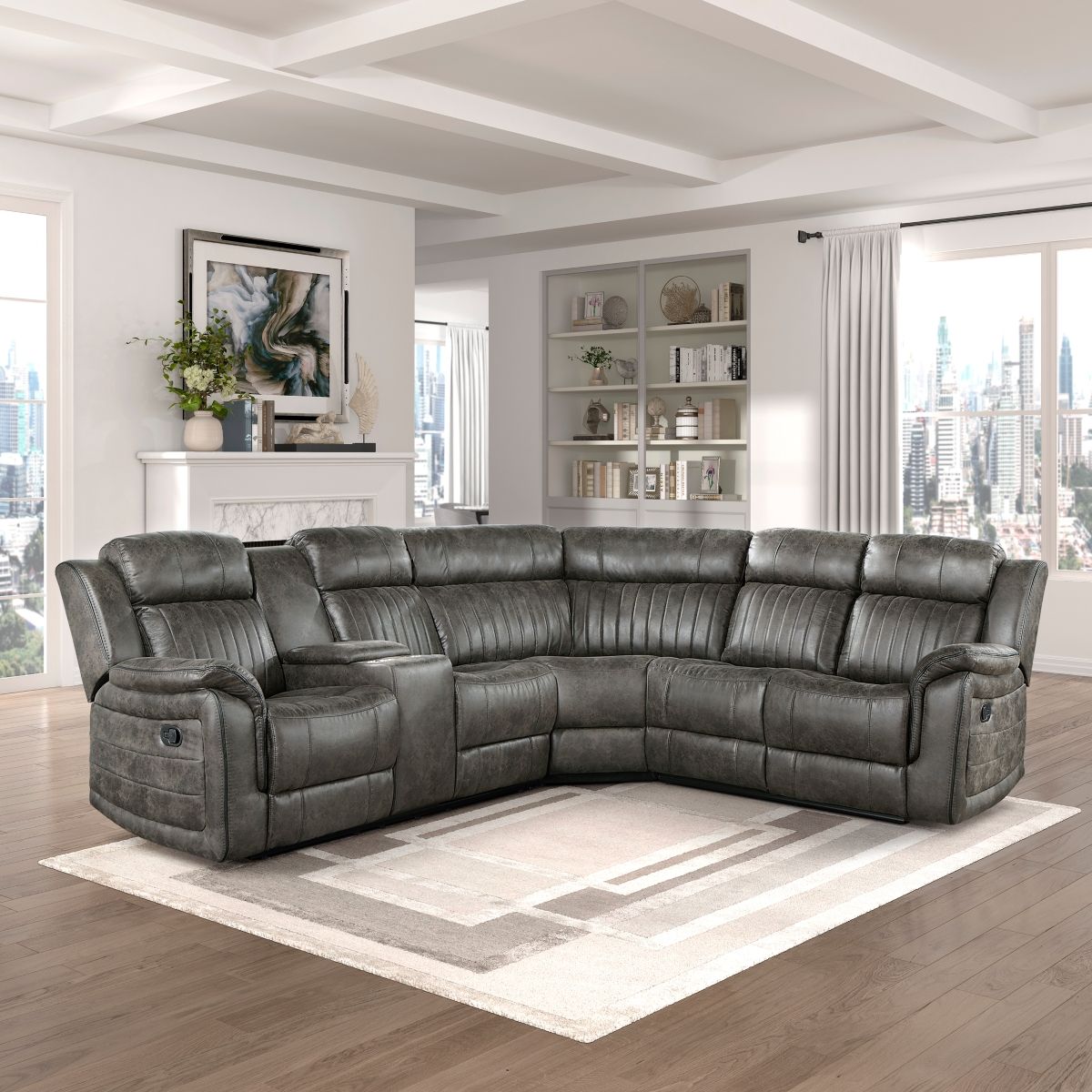 Centeroak - 3 Piece Reclining Sectional