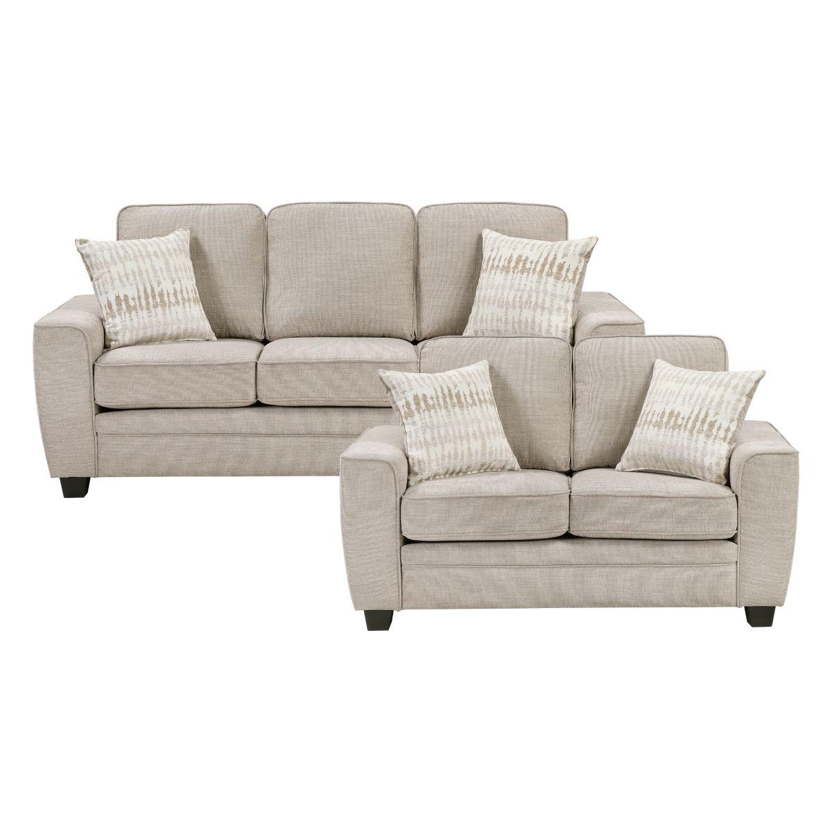 Zander - Sofa & Loveseat - Taupe