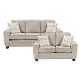 Zander - Sofa & Loveseat - Taupe