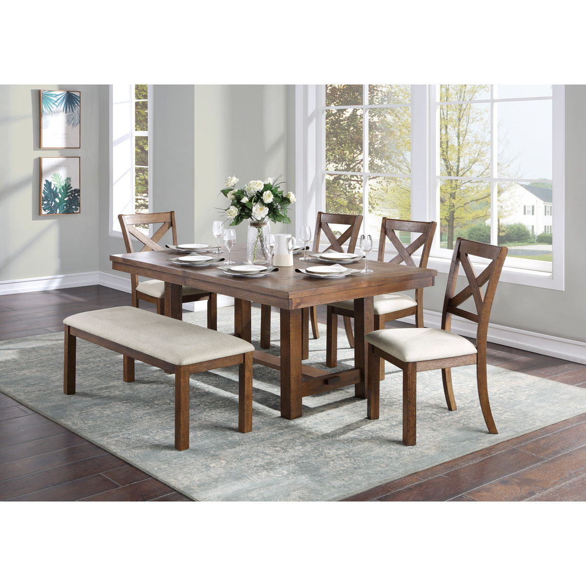 Bonner - Dining Table - Brown