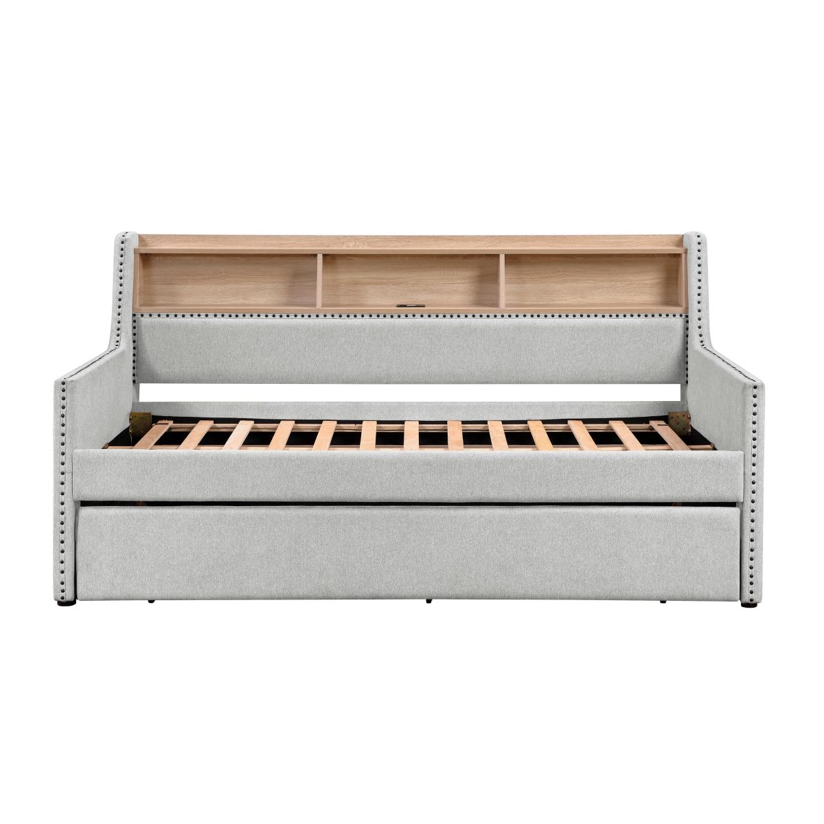 Baxter - Daybed With Trundle - Light Gray