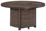 Paradise Trail - Round Fire Pit Table - Medium Brown