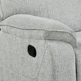 Chablis - Reclining Console Loveseat - Mist Gray