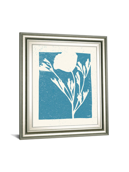 Joyful Spring II By Moira Hershey - Framed Print Wall Art - Blue