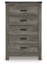 Frandern - Five Drawer Chest - Gray
