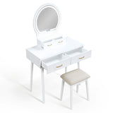 Camilla - Vanity Dresser With Mirror And Stool