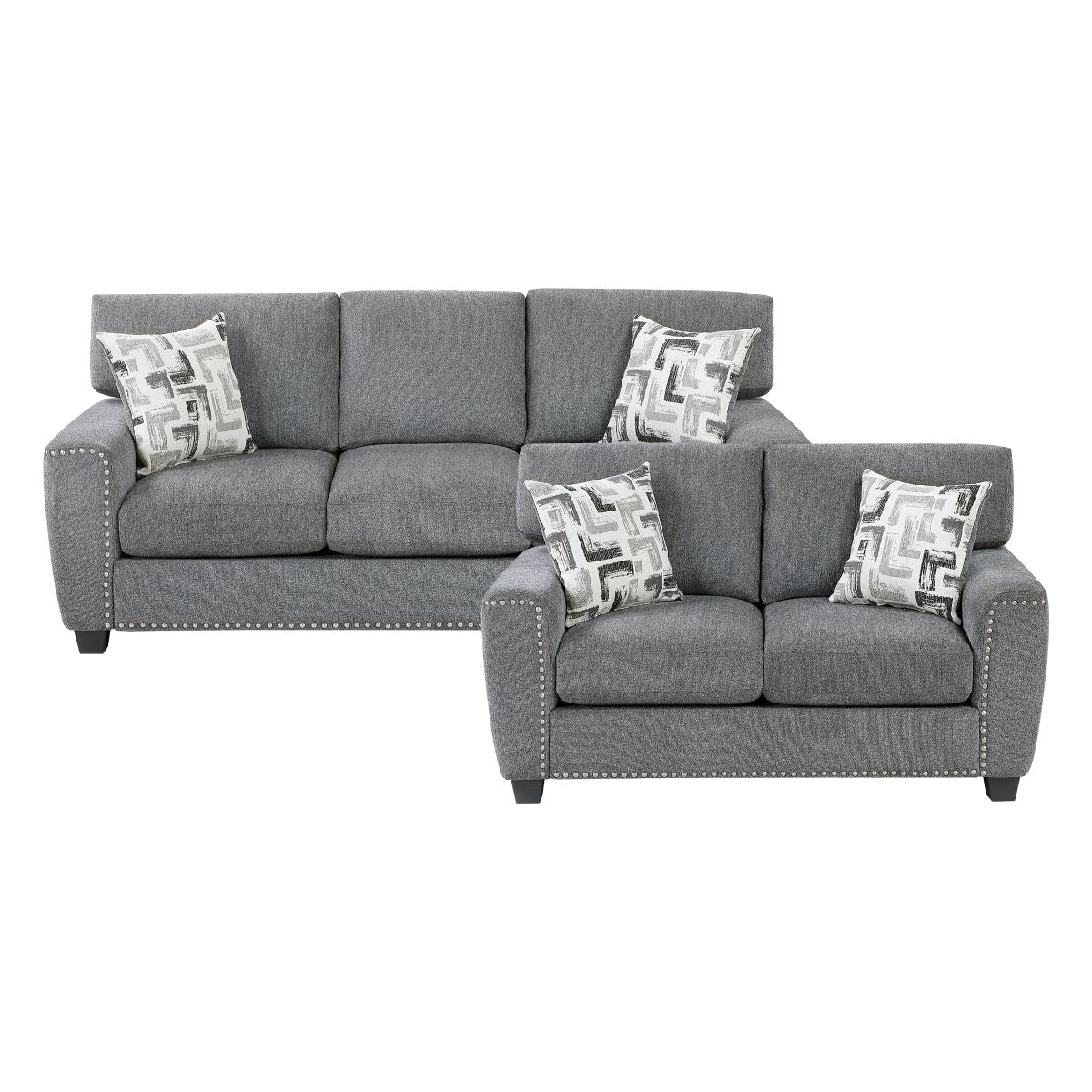 Isabel - Sofa & Loveseat - Gray