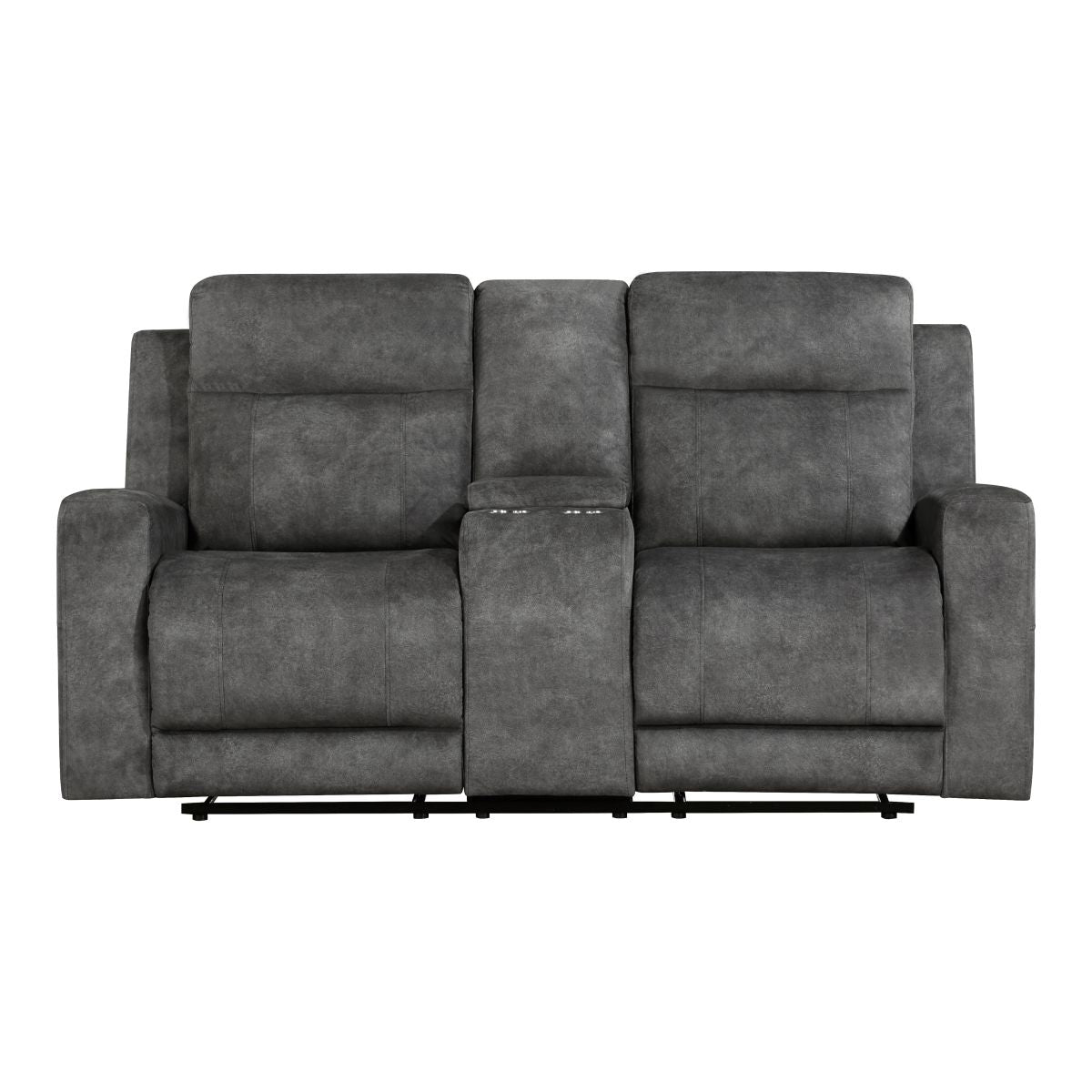 Muncie - Sofa & Loveseat - Dark Gray