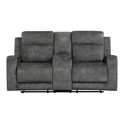Muncie - Sofa & Loveseat - Dark Gray
