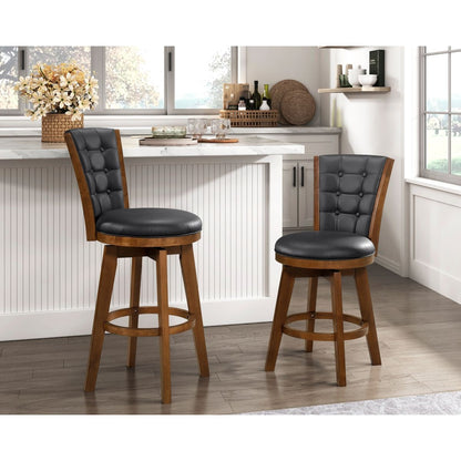 Medford - Swivel Pub Height Chair (Set of 2) - Black