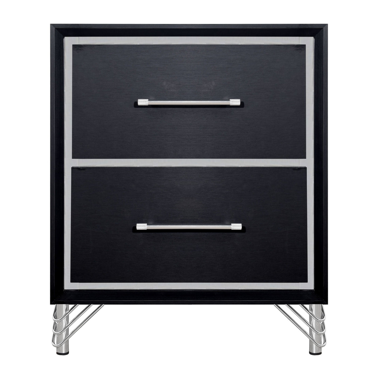 Ava - 2 Drawer Nightstand - Ebony