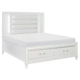 Tamsin - Platform Bed With Footboard Storage, LED Lighting