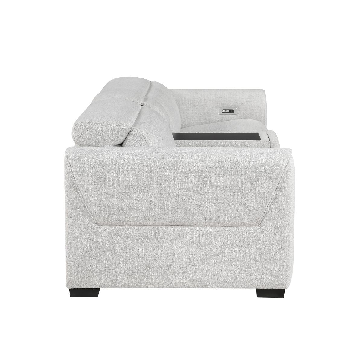 McPherson - Power Double Reclining Loveseat With Center Console And Power Headrests, Charging Ports - Cloud