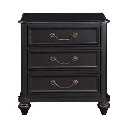 Herman - Nightstand - Charcoal Brown