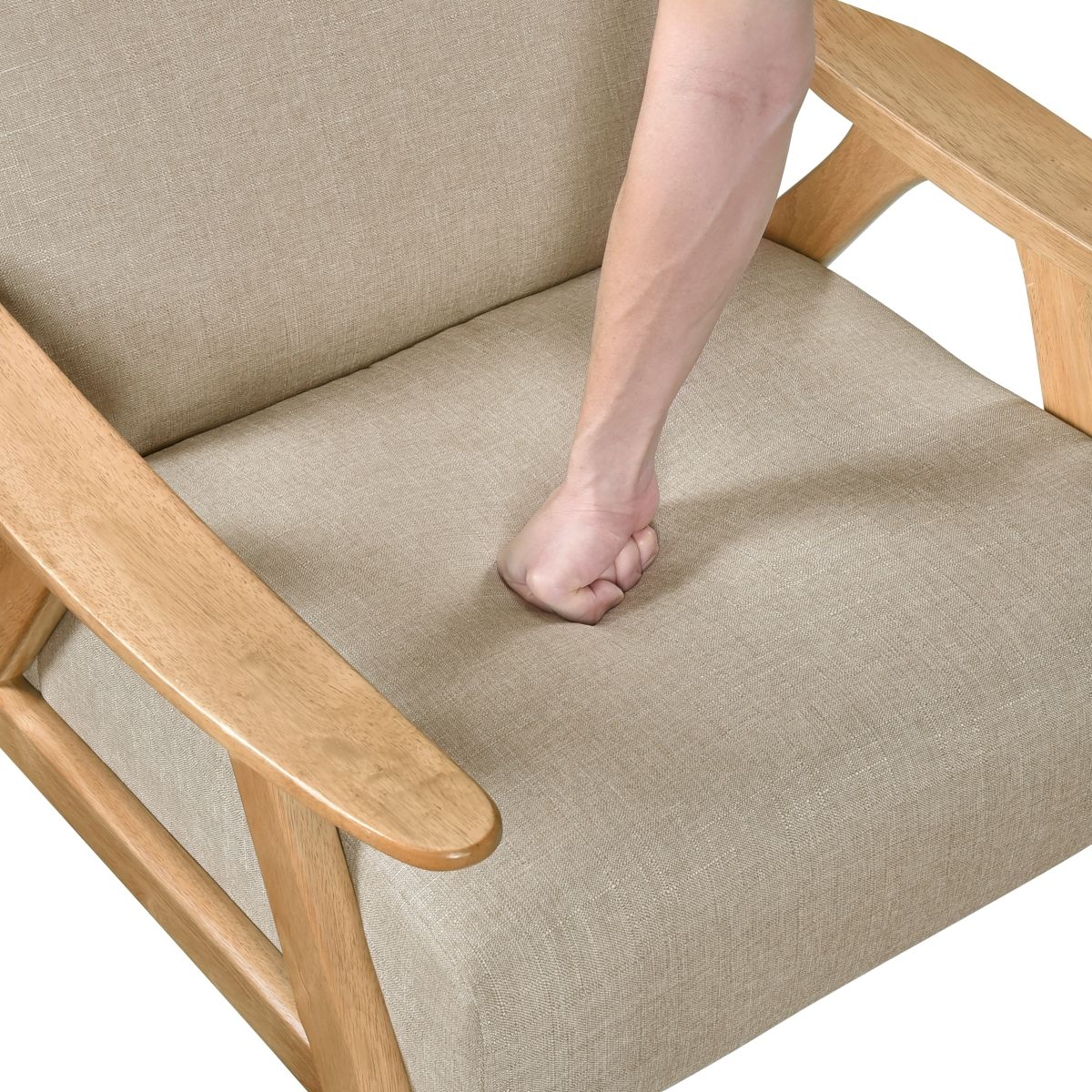 Damala - Accent Chair Light Brown Base