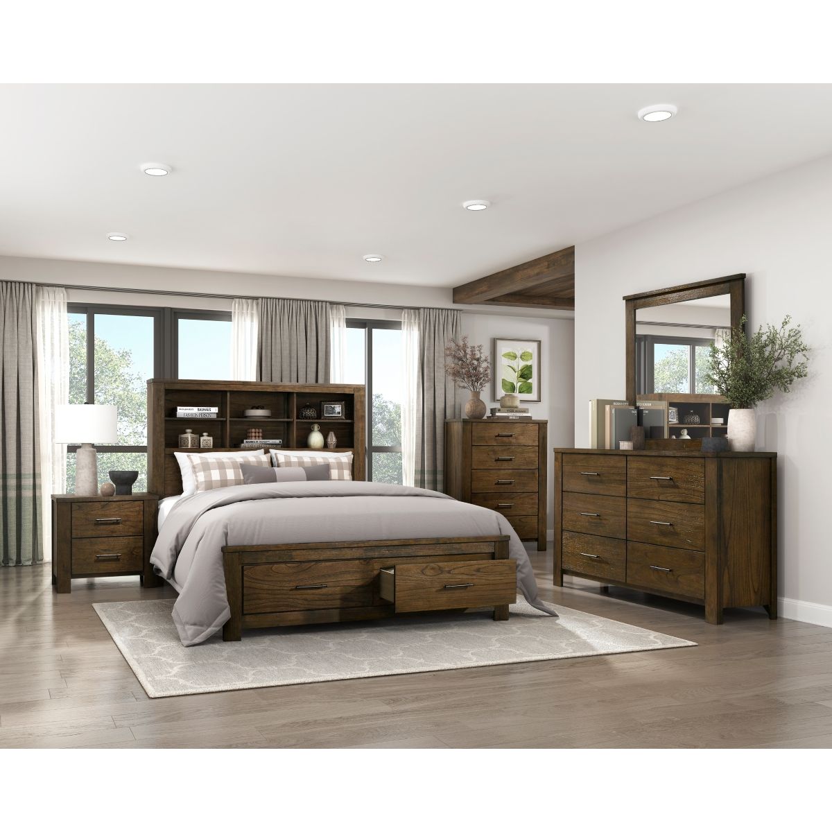Sullivan - Platform Bed With Storage Footboard
