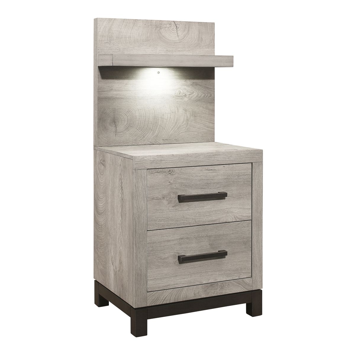 Zephyr - Nightstand With Wall Panel
