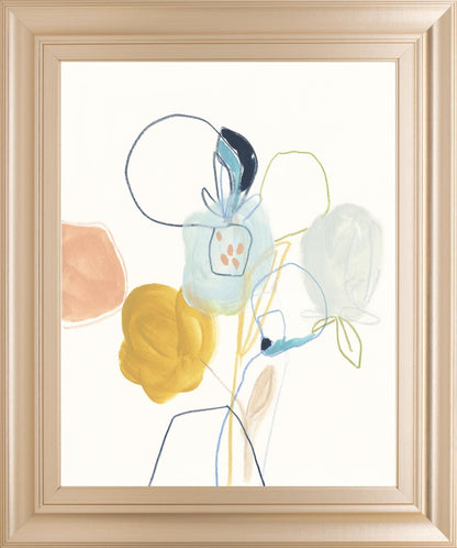 22x26 Contour Garden IV By June Erica Vess - White
