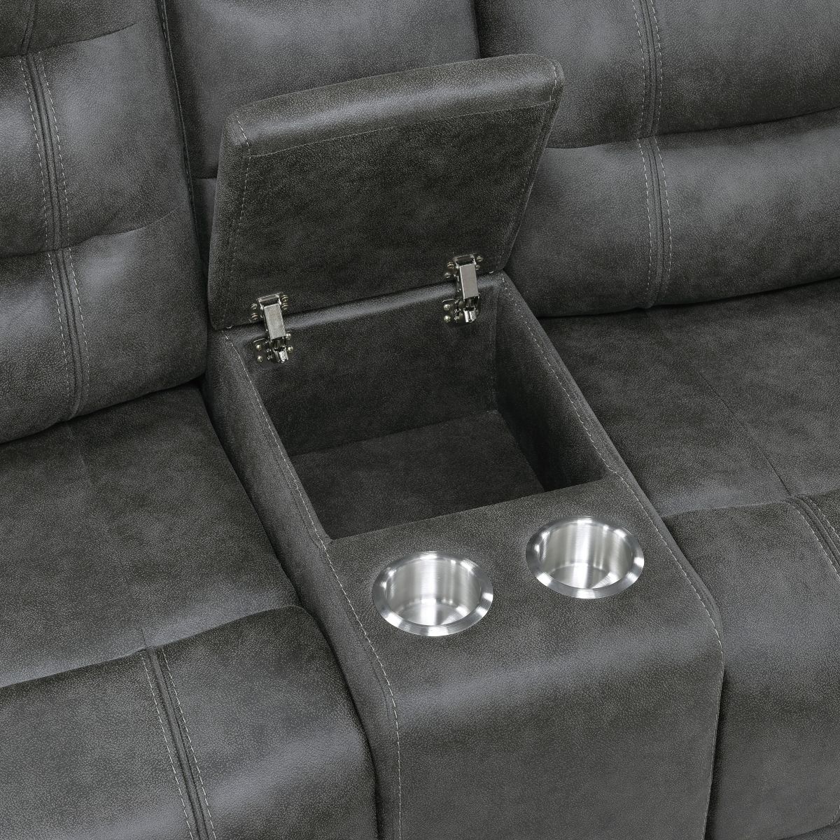 Oberon - Double Reclining Loveseat With Center Console