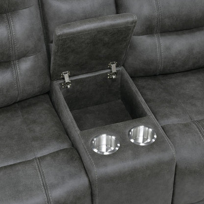 Oberon - Double Reclining Loveseat With Center Console