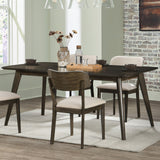 Rex - 72" Fixed Top Rectangle Dining Table - Walnut