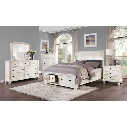 St. Simon - Nightstand With Hidden Drawer - White