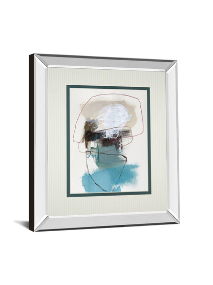 In The Middle II By Barnes Mirrored Frame - Beige