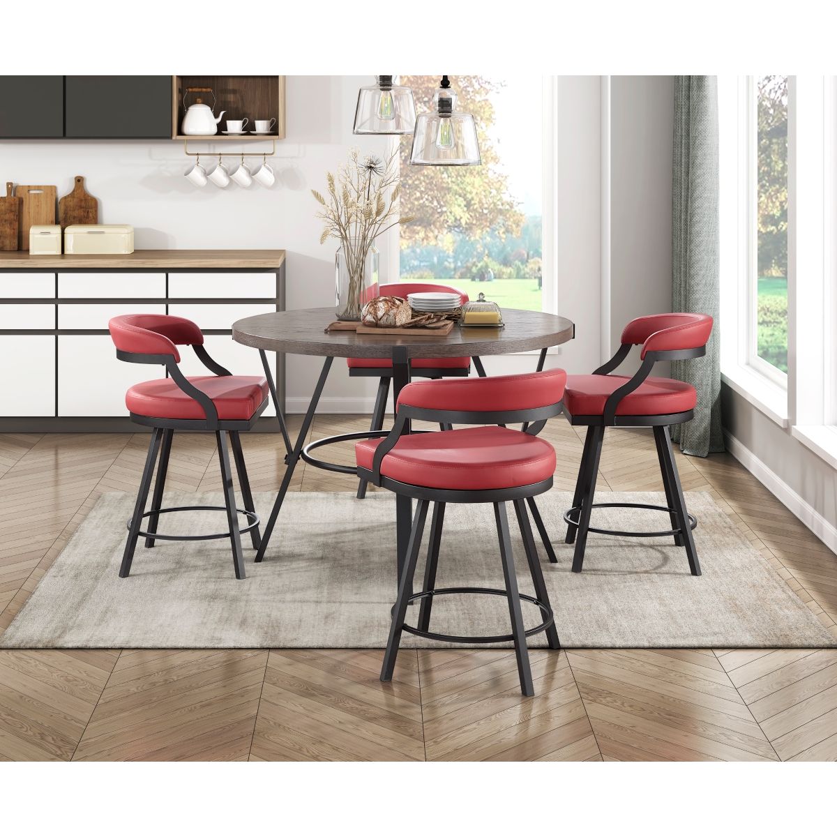 Crowley - Swivel Counter Height Chair (Set of 2)