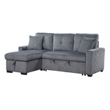 Rhett - 3 Piece Reversible Sectional With Pull-Out Bed And Hidden Storage
