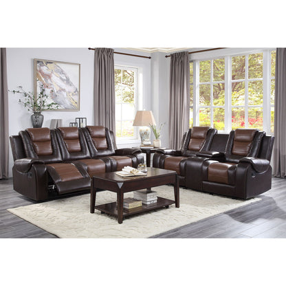Briscoe - Double Reclining Sofa With Center Drop-Down Cup Holders
