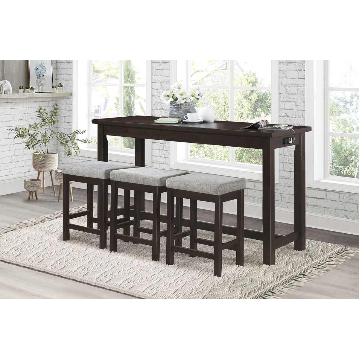 Connected - 4-Piece Pack Counter Height Set