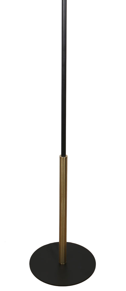 Midnight Cadence - 68 X 18 - Metal Floor Lamp - Matte Black, Soft Gold