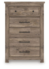 Rusticott - Five Drawer Chest - Brown