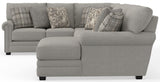 Livingston - Sectional With Comfort Coil Seating And Accent Pillows Included