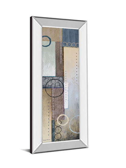 Color Of Rain Il By Michael Marcon - Mirror Framed Print Wall Art - Beige
